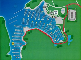 Map of Lake Texoma